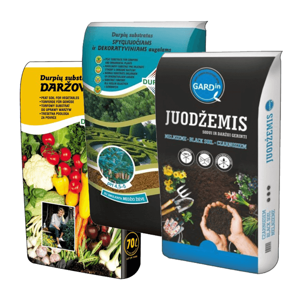 Durpės, trąšos, substratai