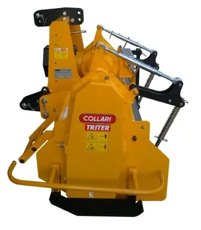 Rotacinis kultivatorius ACPL galinis vaizdas su reguliuojamu lyginimo gaubtu