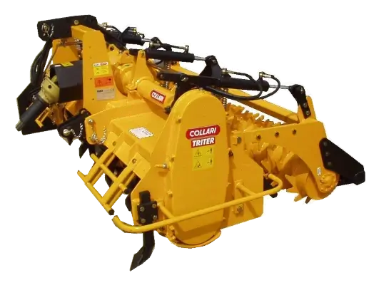 Rotacinis kultivatorius ACPTR šoninis vaizdas su pilna konstrukcija